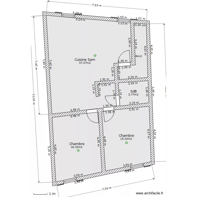 49 chateauneuf 2d. Plan de 