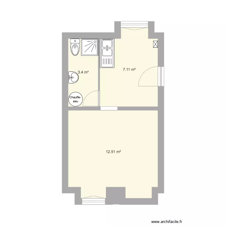 appartement champagne sur oise. Plan de 