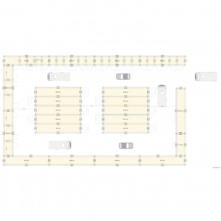 GCS SELF STOCKAGE. Plan de 0 pièce et 0 m2