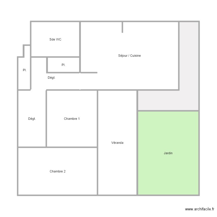 millochau. Plan de 0 pièce et 0 m2