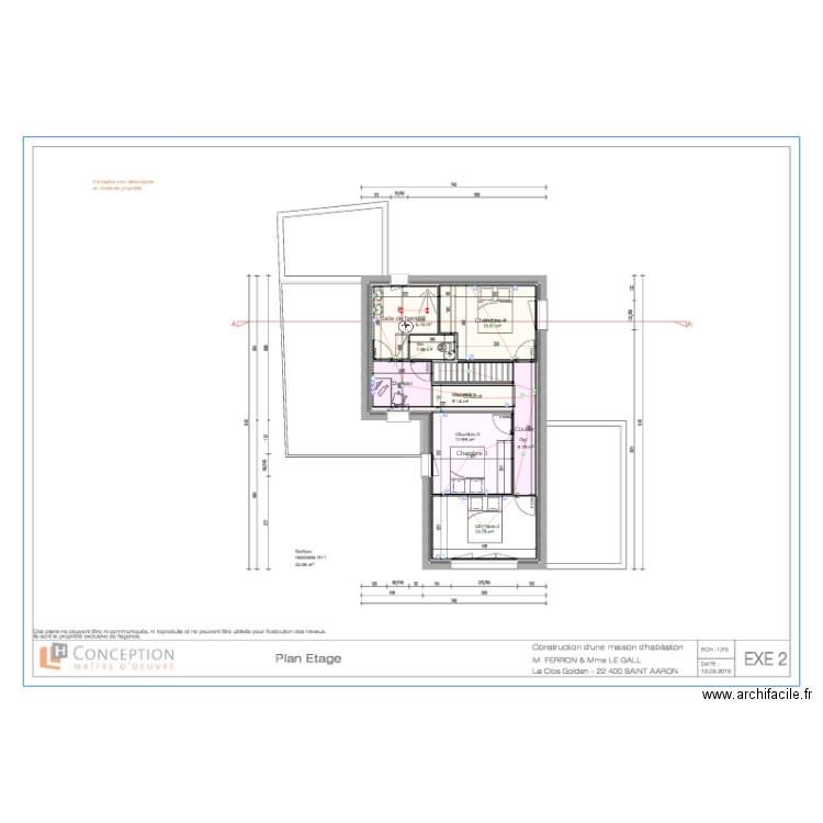 FERRON LEGALL ETAGE. Plan de 0 pièce et 0 m2