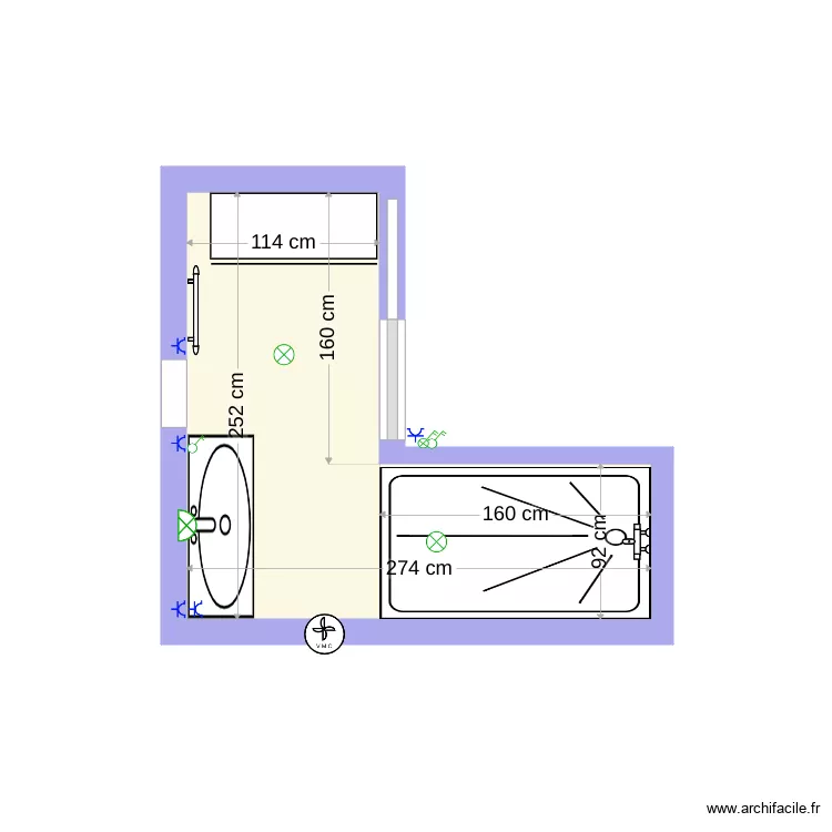 Chantier Cop&eacute;e. Plan de 