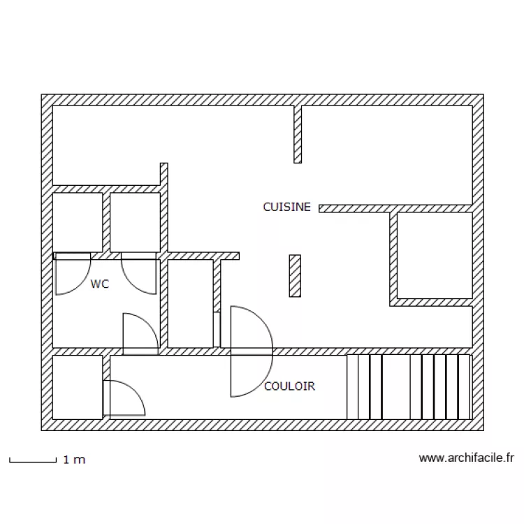 carre latin bas. Plan de 