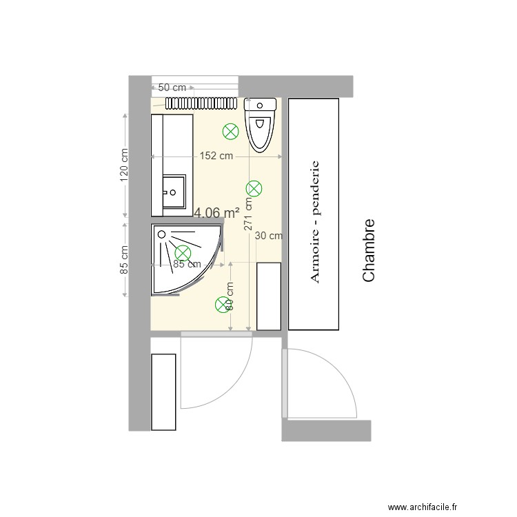 Salle de bains 05. Plan de 0 pièce et 0 m2