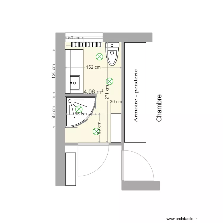 Salle de bains 05. Plan de 