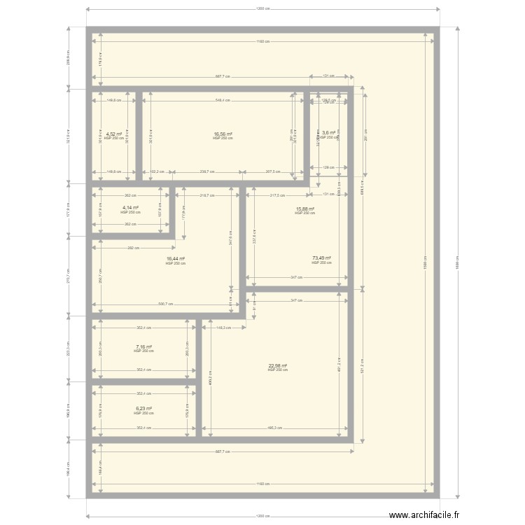 villa étage last. Plan de 20 pièces et 339 m2