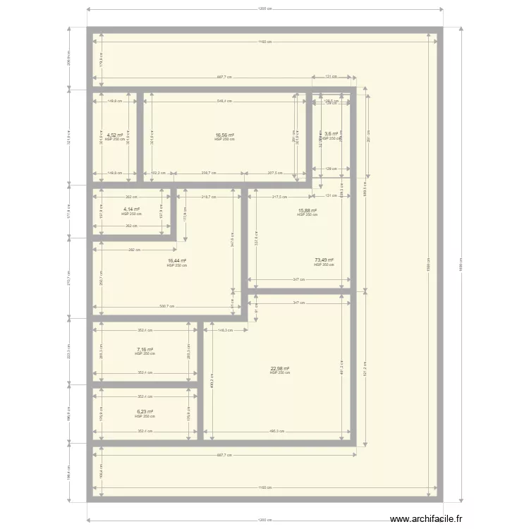 villa &eacute;tage last. Plan de 