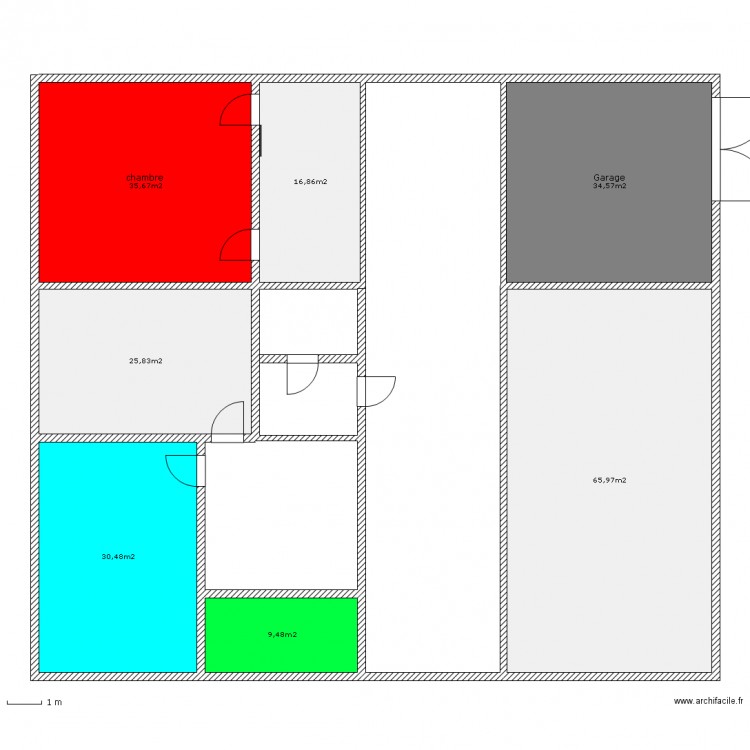 lourdy 5a faya. Plan de 0 pièce et 0 m2