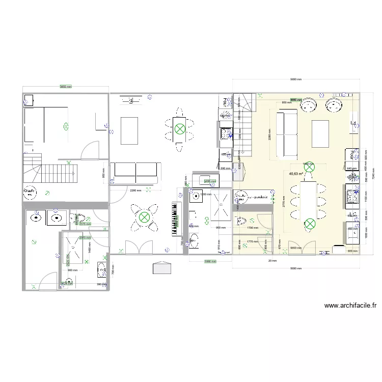 gites version 2. Plan de 