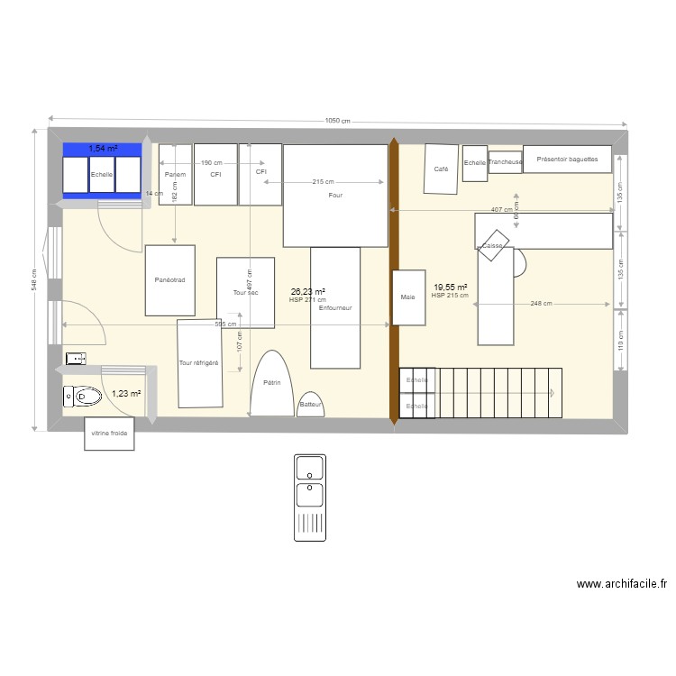 Nieul - Polin 4m2- mezzanine+perpand. Plan de 10 pièces et 67 m2