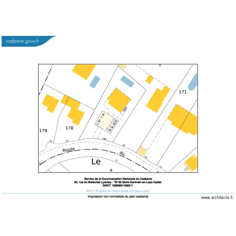 Plan de masse v2. Plan de 0 pièce et 0 m2