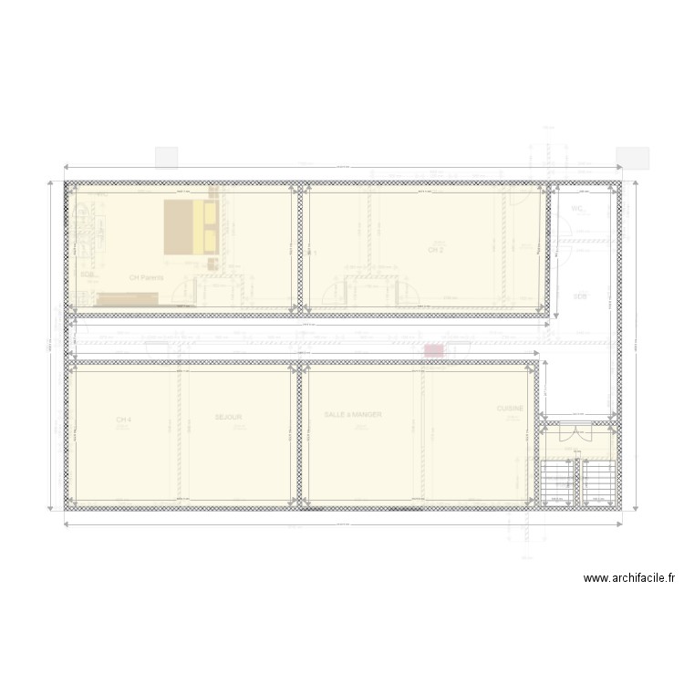 LK etage 1 proposition. Plan de 0 pièce et 0 m2