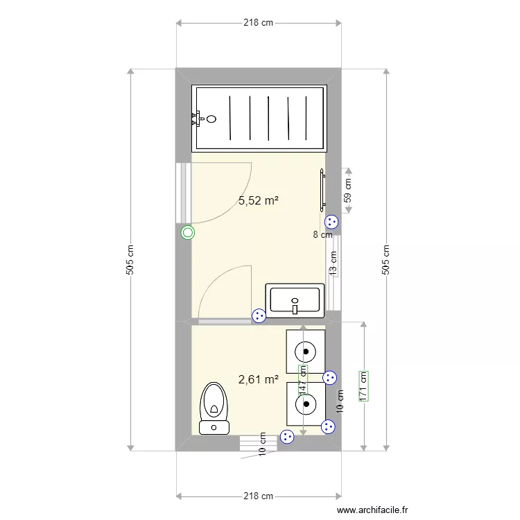salle de bain 3. Plan de salle de bain 3. Plan de