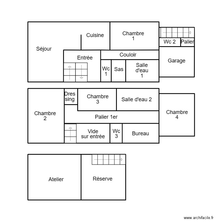 CLOHARS FOUESNANT REBOUX. Plan de 9 pièces et 28 m2