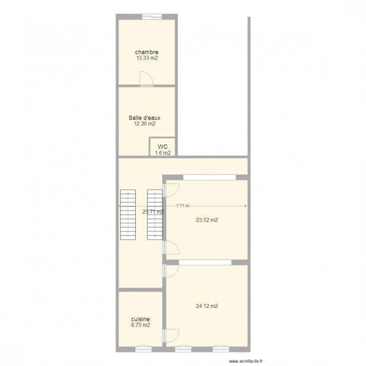 gallait etage. Plan de 0 pièce et 0 m2