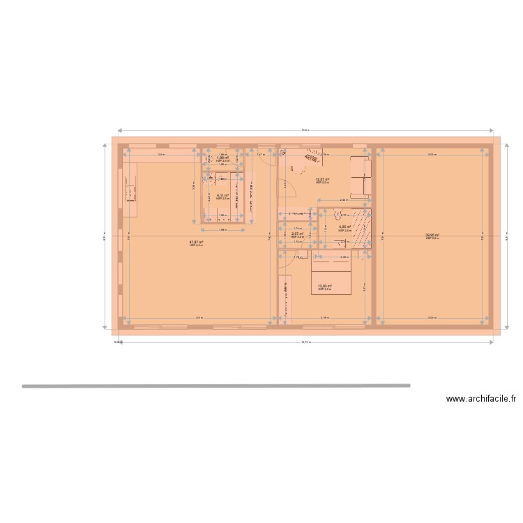 Maison 1. Plan de 0 pièce et 0 m2