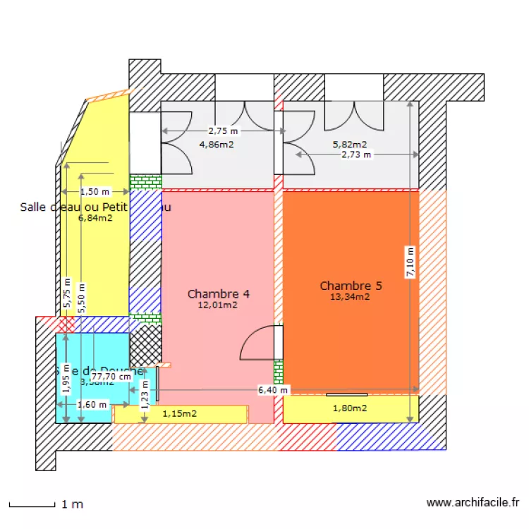 Nuit 2e Etage. Plan de 