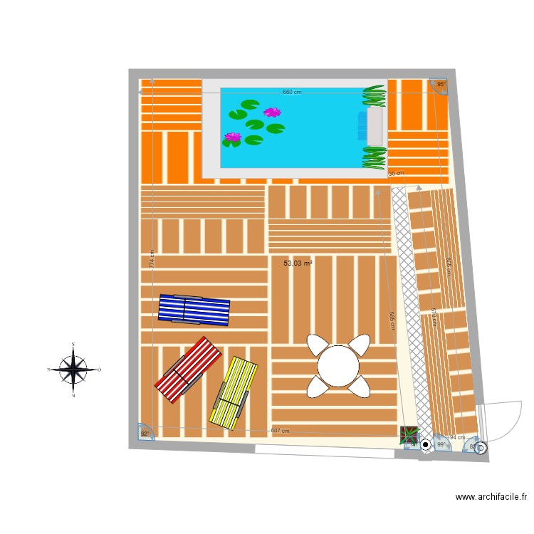 cour intérieure 2. Plan de 0 pièce et 0 m2