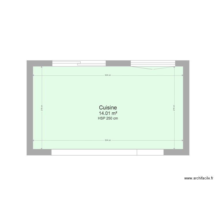 Projet cuisine. Plan de 0 pièce et 0 m2