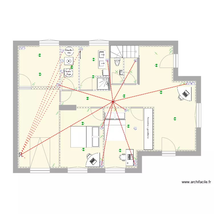 carqueiranne rez de chausse electricit&eacute; meubl&eacute;. Plan de 
