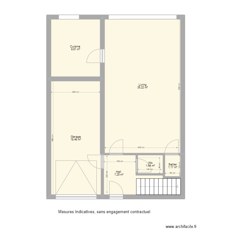 remicourt 44 rez . Plan de 0 pièce et 0 m2