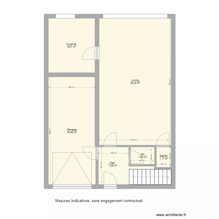 remicourt 44 rez . Plan de 