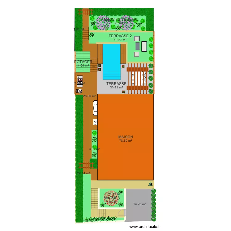 Plan exterieur. Plan de 