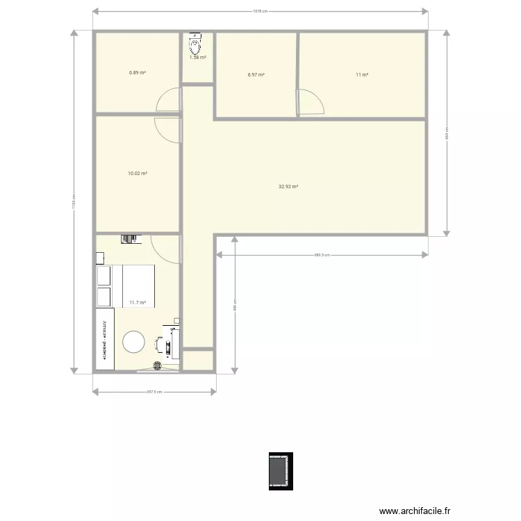 maison. Plan de 