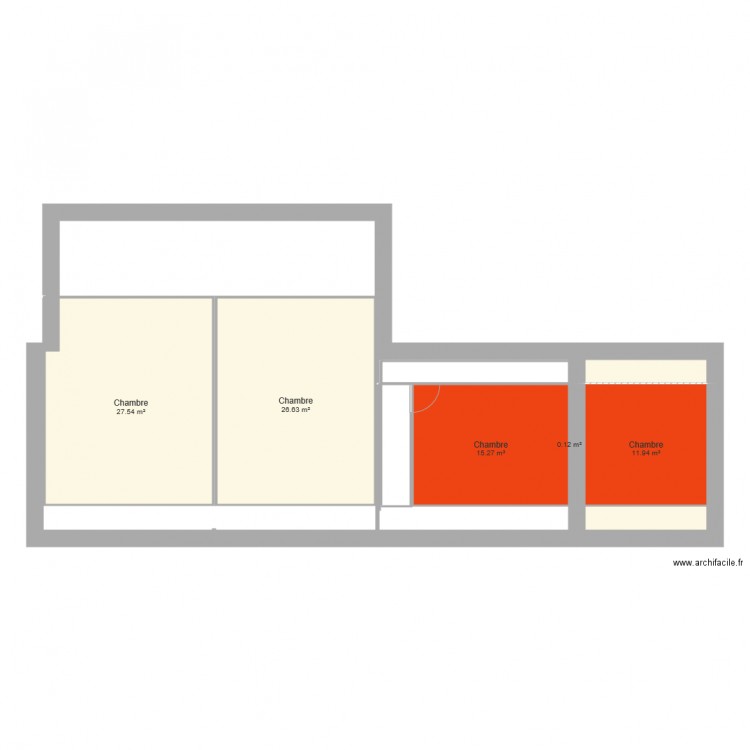 plan de masse proget de modif  etage. Plan de 0 pièce et 0 m2