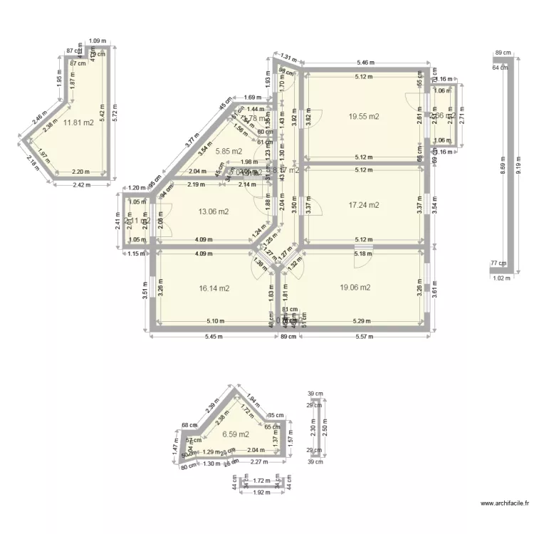 ROUSSEAU STRASBOURG. Plan de 