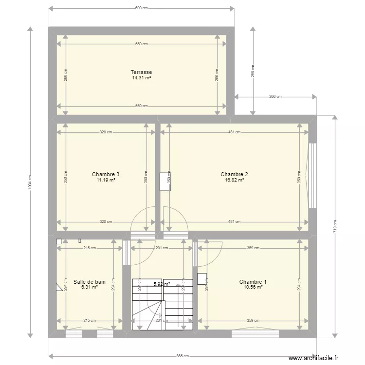 Etage Thomas HASSLER et Ma&iuml;t&eacute;. Plan de 