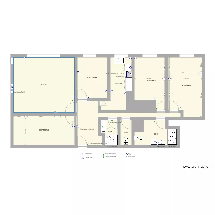 PLAN ELECTRIQUE DE SA. Plan de 