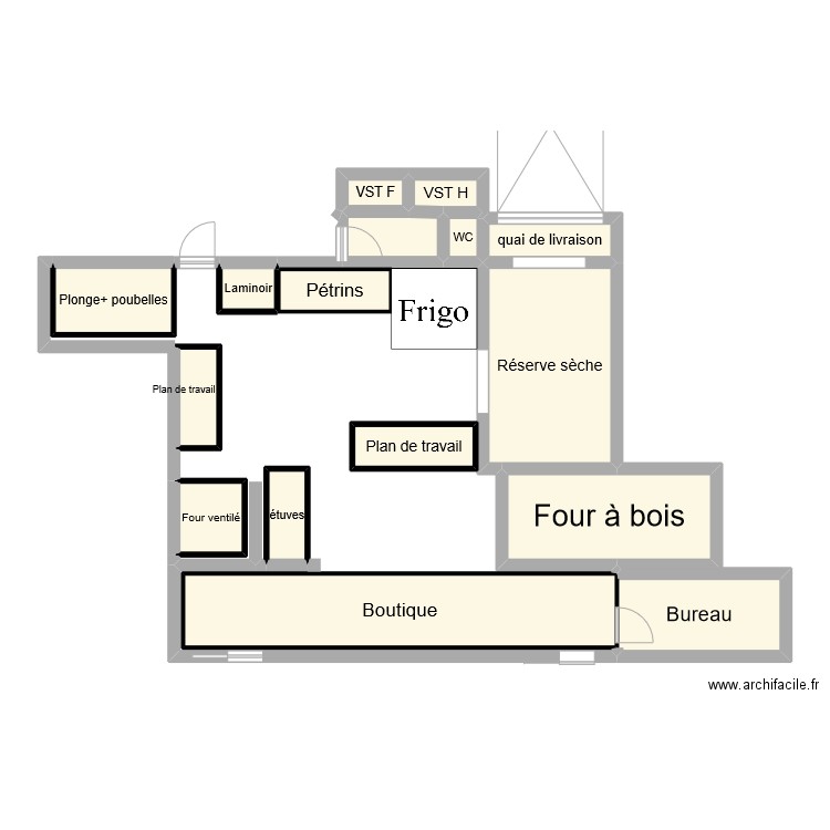 Fournil 1920 2.0. Plan de 0 pièce et 0 m2