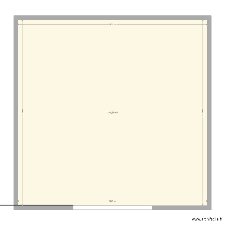 idmanonocellule 1. Plan de 1 pièce et 142 m2