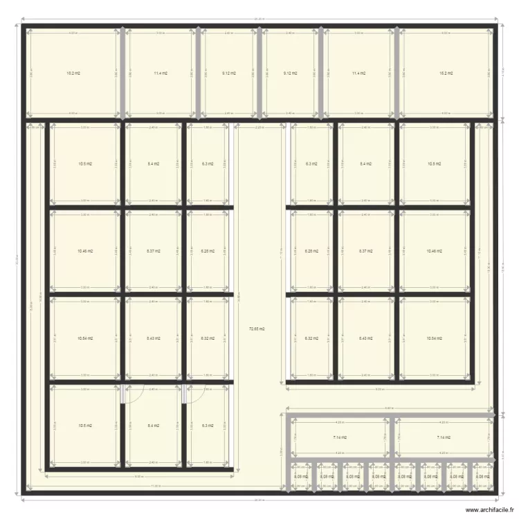 celibatorium. Plan de 0 pièce et 0 m2