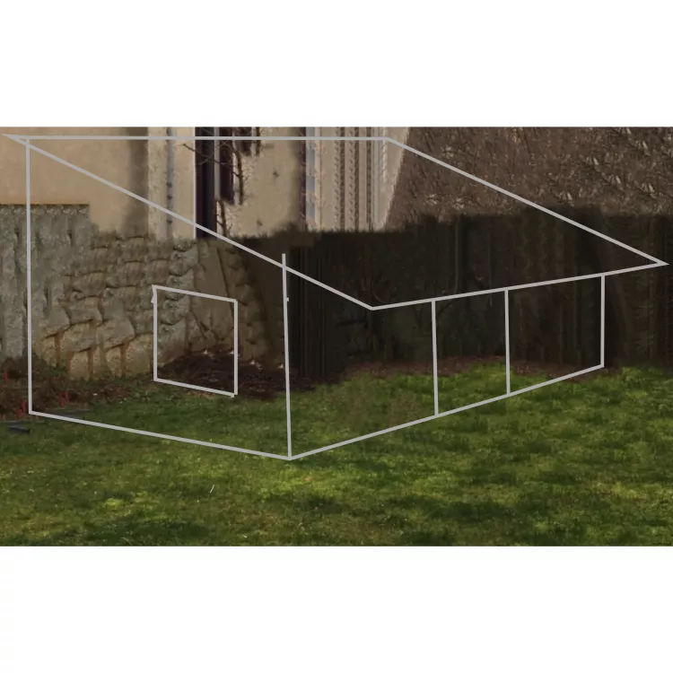 Simulation abris jardin. Plan de Simulation abris jardin. Plan de