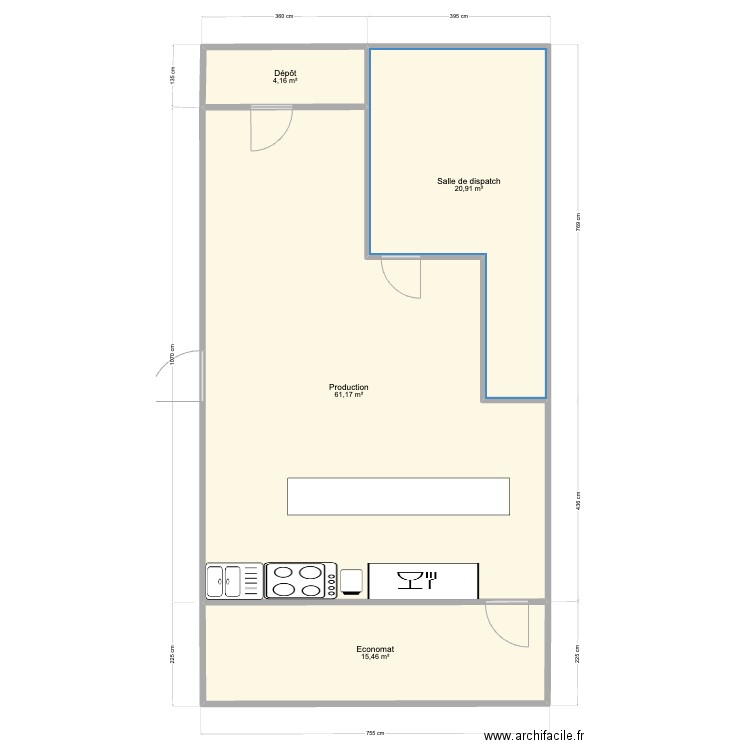 Production enhanced. Plan de 4 pièces et 102 m2