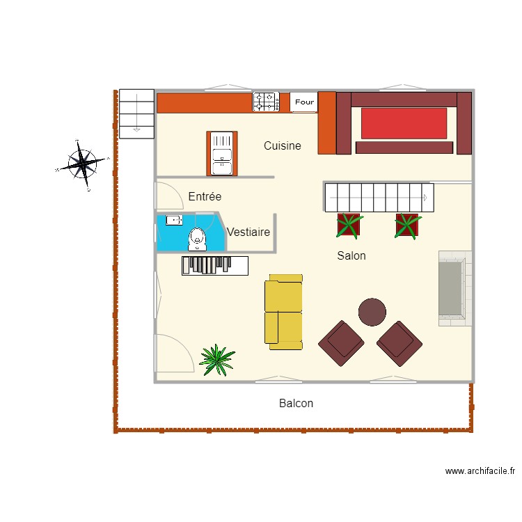 tage. Plan de 0 pièce et 0 m2