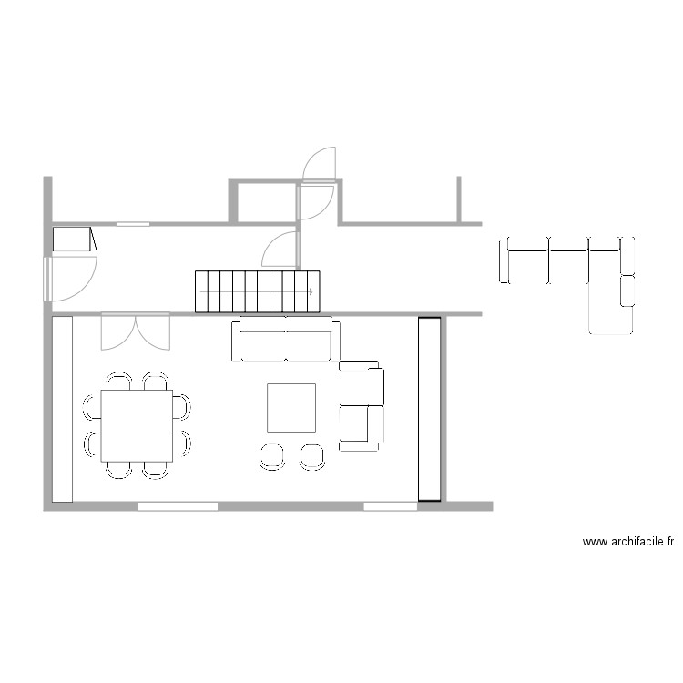 Salon Salle à manger 1. Plan de 0 pièce et 0 m2