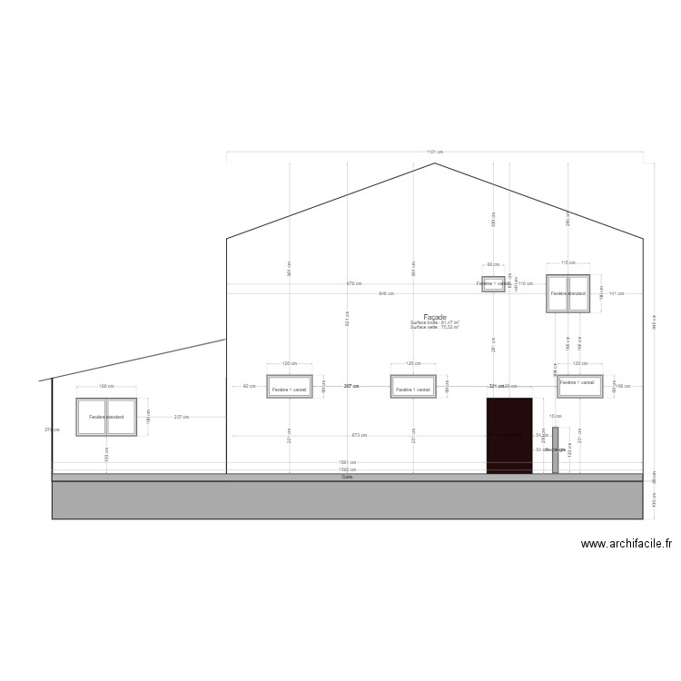 SALLE DES FËTES PIGNON DROIT. Plan de 0 pièce et 0 m2