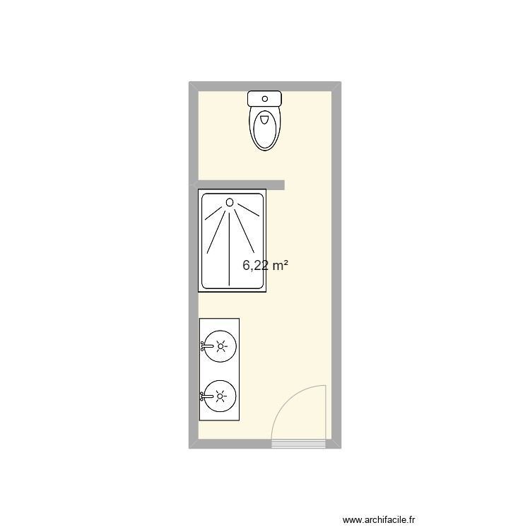 SDB. Plan de 0 pièce et 0 m2