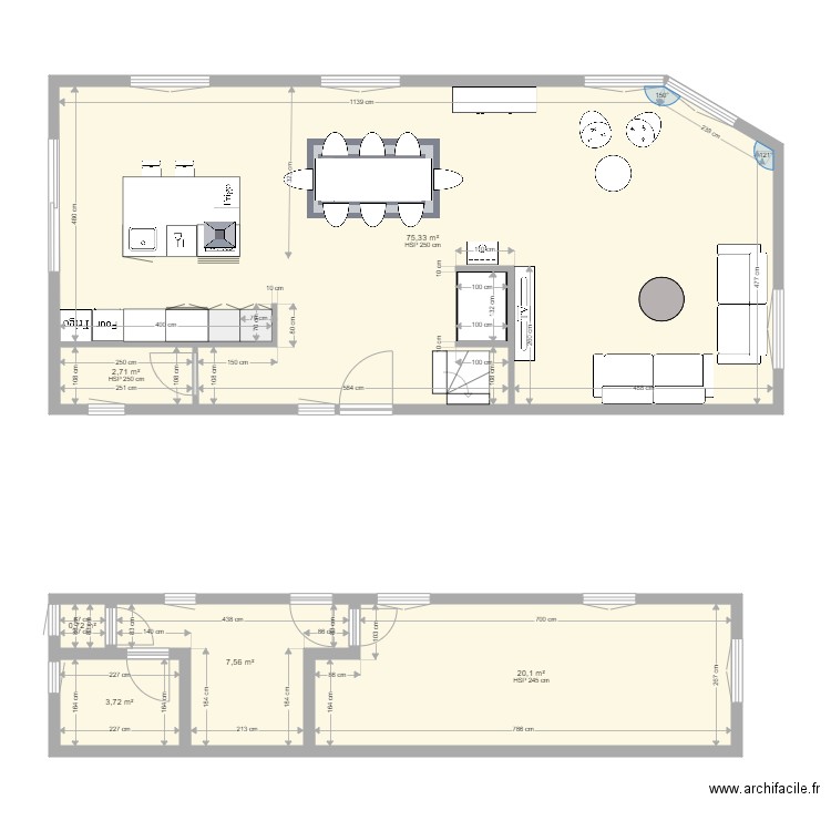 PLAN MAISON BALBRONN APRES 3. Plan de 0 pièce et 0 m2