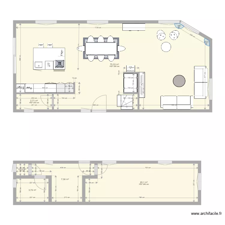PLAN MAISON BALBRONN APRES 3. Plan de 