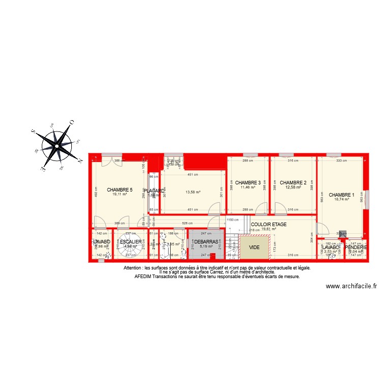 BI 6854 ETAGE. Plan de 0 pièce et 0 m2