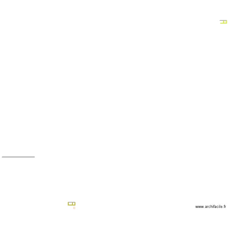Abri de bois e. Plan de 1 pièce et 1 m2