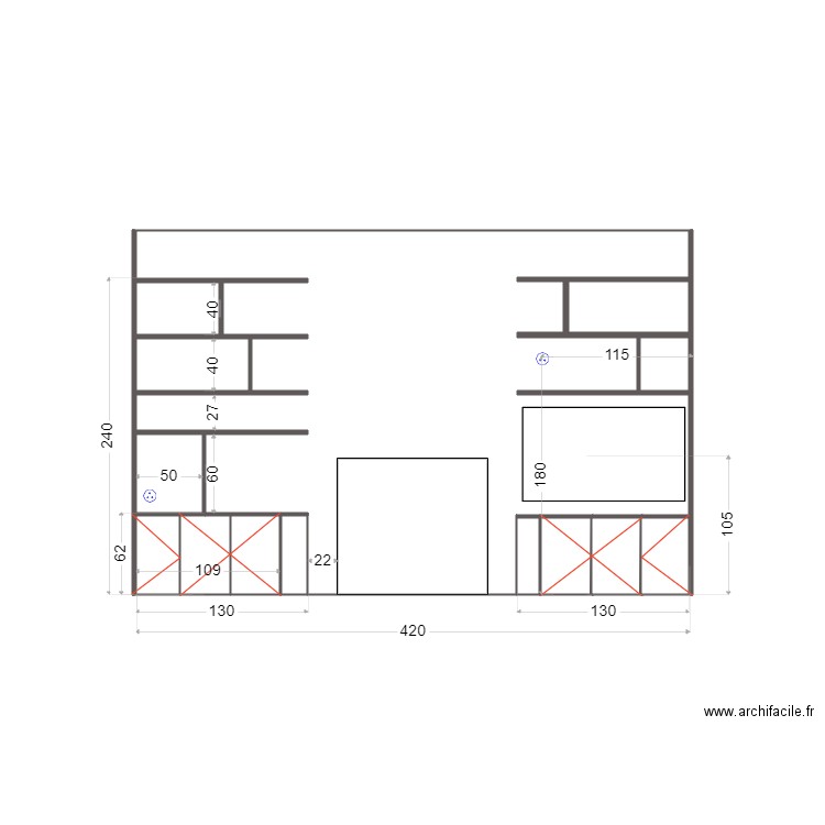 biblio faraday. Plan de 0 pièce et 0 m2