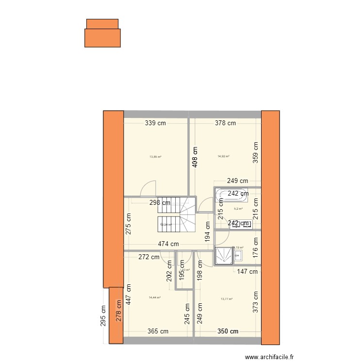 Saint remy 2. Plan de 33 pièces et 312 m2