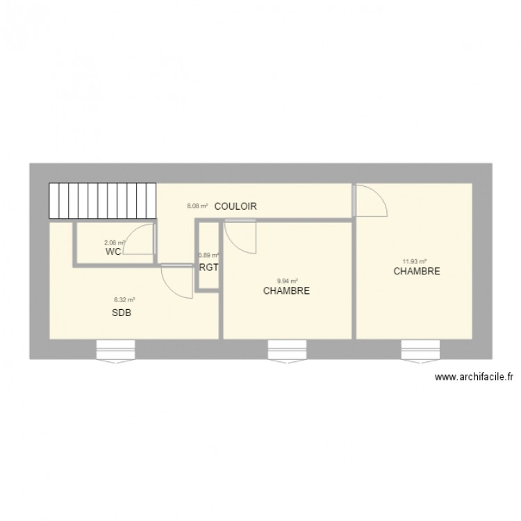 SAVATIER ETAGE  . Plan de 0 pièce et 0 m2