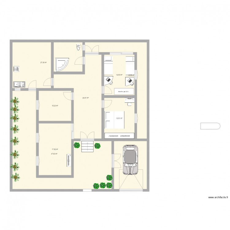 maison 200m2. Plan de 0 pièce et 0 m2