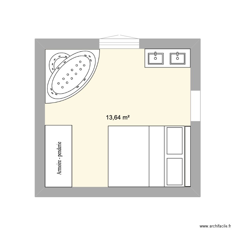 CHAMBRE 1. Plan de 0 pièce et 0 m2